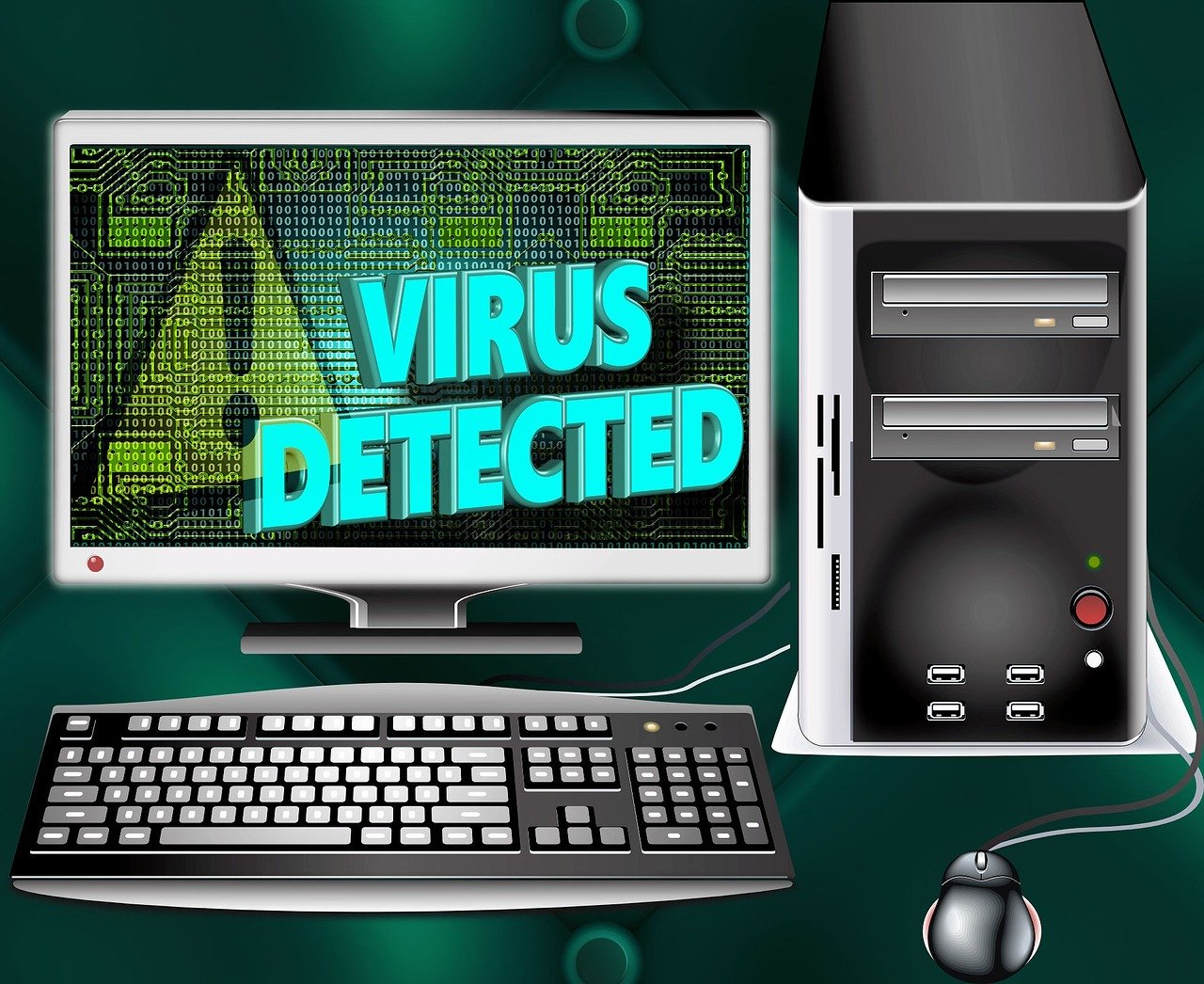 virus detected image